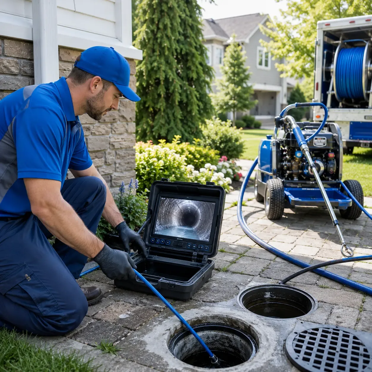 Outdoor drain cleaning professionals serving Goshen, MA